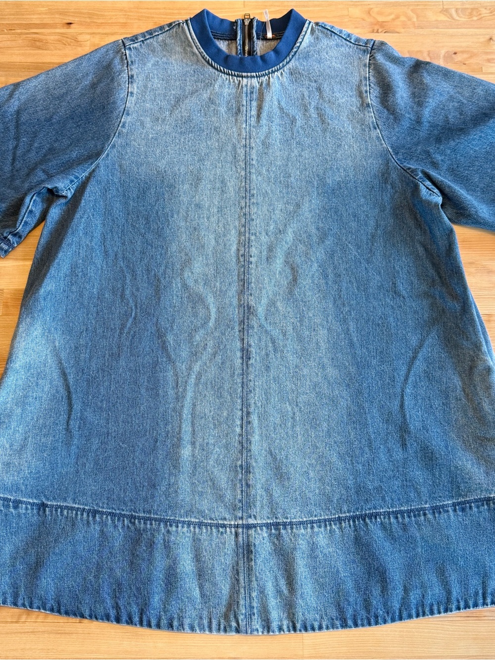 Free People Harlow Mini Dress Denim Size Medium - Sold Out Online - Never Worn
